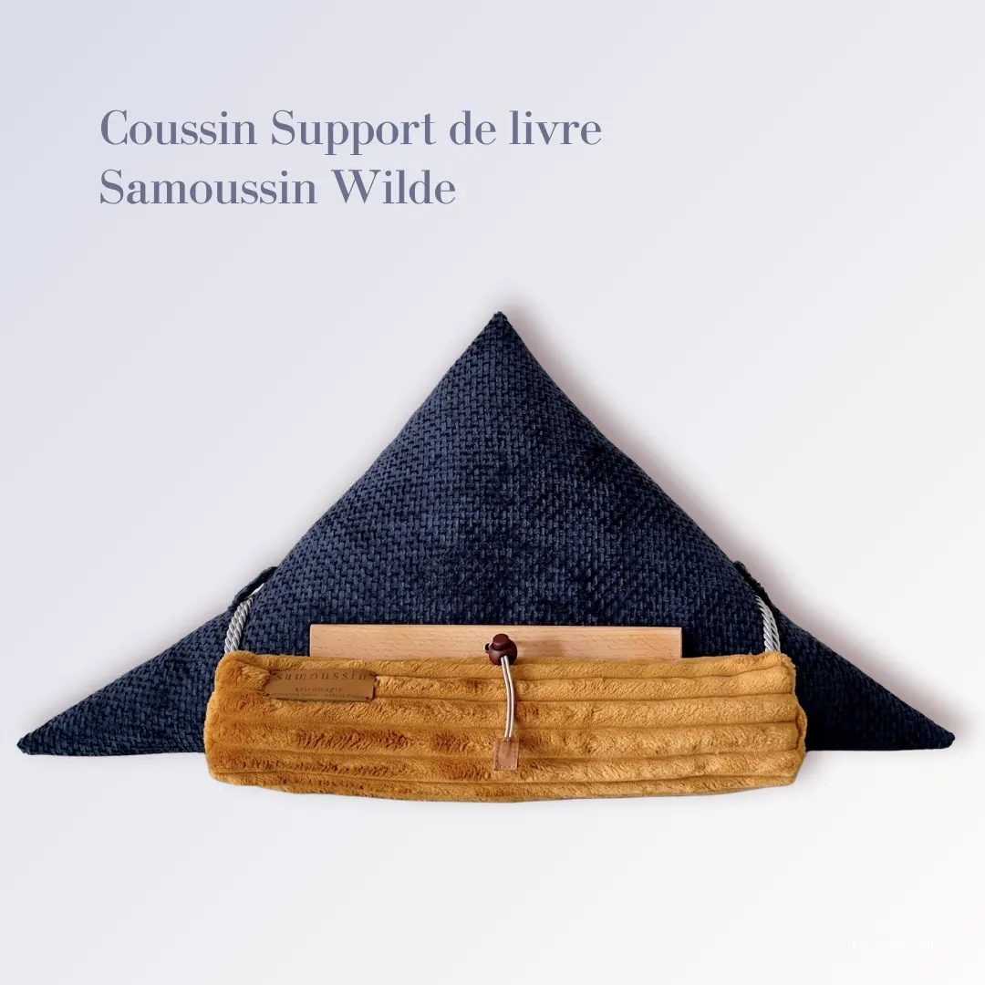 Coussin support de livre samoussin Wilde - porte livre ergonomique - Aricomagic décoration fertile