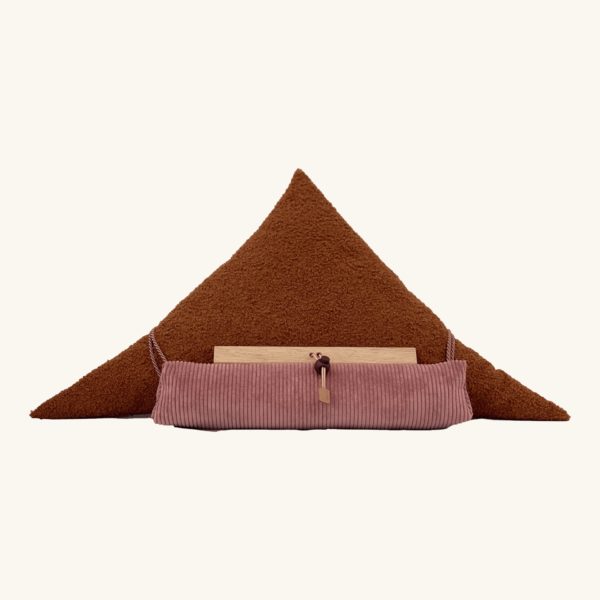 Coussin de lecture Samoussin Christie porte livre support de livre ou tablette