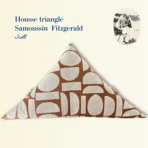 Housse triangle samoussin Scott Fitzgerald Aricomagic décoration Fertile Made in France