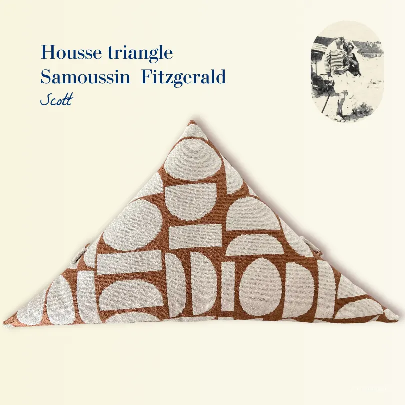 Housse triangle samoussin Scott Fitzgerald Aricomagic décoration Fertile Made in France