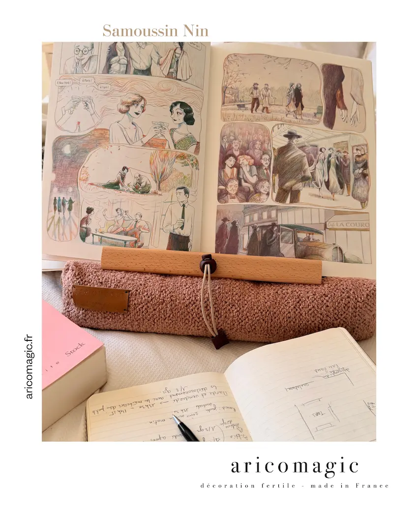 Porte-livre samoussin Nin Aricomagic